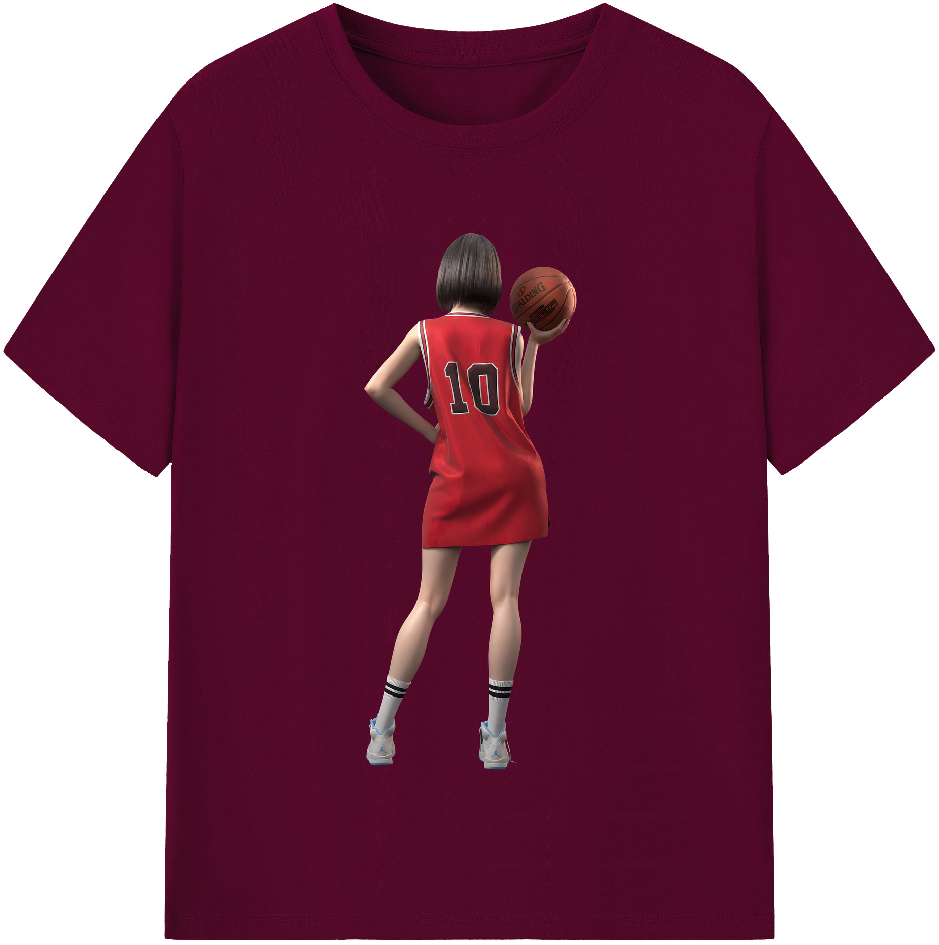 （画像用） SLAM DUNK／スラムダンク レディースカジュアルプリントTシャツ（綿100％）